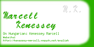 marcell kenessey business card